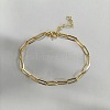 304 Stainless Steel Paperclip Chain Bracelets for Women SL8246-4-1