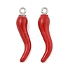 Rack Plating Alloy Enamel Pendants X-PALLOY-R451-07P-02-1