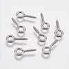 Tarnish Resistant 304 Stainless Steel Screw Eye Pin Peg Bails LS-X-STAS-K171-52P-12x5mm-3