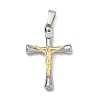304 Stainless Steel Pendants STAS-F336-18GP-02-1