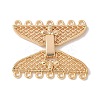 Brass Snap Clasps KK-U052-26G-1