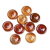 Natural Carnelian China Safety Buckle Pendants LS-G-B052-05-1