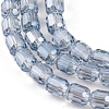 Electroplate Glass Beads Strands EGLA-D031-01-03-4