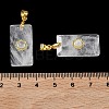 Natural Quartz Crystal Faceted Pendants G-A298-01G-10-3