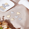 12Pcs 2 Colors 304 Stainless Steel Charms STAS-LP0002-35-1