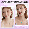 10Pcs 2 Styles Brass Pendant Rhinestone Settings KK-BBC0008-53-5