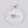 Natural Quartz Crystal Pendants KK-F751-J23-2