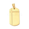 PVD Vacuum Plating 304 Stainless Steel Pendants STAS-C105-06G-1