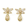 Brass Micro Pave Cubic Zirconia Pendants LS-KK-C107-18A-G-1