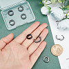 4 Pairs 304 Stainless Steel Chunky Huggie Hoop Earrings EJEW-UN0001-87-2