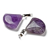Natural Amethyst Pendants G-C066-07A-3