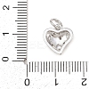 Brass Micro Pave Clear Cubic Zirconia Pendants KK-G544-05P-02-3