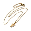 PVD Vacuum Plating 201 Stainless Steel Necklaces NJEW-H033-01G-F-2