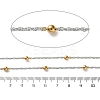 304 Stainless Steel Chains with Beads CHS-F020-12GP-2
