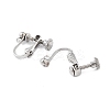 Non-Tarnish 316 Stainless Steel Clip-on Earring Findings LS-X-STAS-K274-09P-2