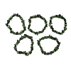 Natural Other Jade Chip Beaded Stretch Bracelets for Women Men BJEW-L038-01B-4