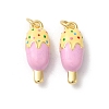 Rack Plating Brass Enamel Pendants KK-Z056-38G-1