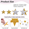 4 Bags 2 Colors EVA Self Adhesive Stickers STIC-CP0001-23-2