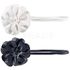 2Pcs 2 Colors Flower PU Leather Wrap Waist Belts for Women AJEW-CL0003-24-1