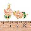 Brass Micro Pave Cubic Zirconia Pendants KK-H089-32G-01-3
