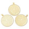 Brass with Cubic Zirconia Pendants KK-K332-16B-G-1