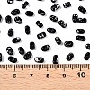 Picasso Spray Painted Glass Seed Beads SEED-T006-04-37-4