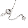 925 Sterling Silver with Shell Necklaces STER-Z009-17P-3