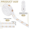 5 Yards Cotton Ribbons with Eyelet Rings OCOR-GA0001-77A-2