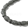 Fish Dyed Natural Lava Rock Beads Strands G-O126-01A-11-3