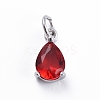Brass Micro Pave Cubic Zirconia Pendants ZIRC-E164-64P-2