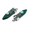 Synthetic Malachite Pendants G-S292-05C-4