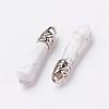 Natural Howlite Pointed Pendants G-P309-04-2