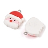 Christmas Theme Opaque Resin Pendants RESI-S08-05E-2