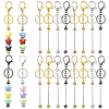 10Pcs Alloy Bar Beadable Keychain for Jewelry Making DIY Crafts KEYC-YW0001-28B-2