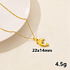 304 Stainless Steel Whale Pendant Necklaces XW2884-2-1