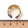 304 Stainless Steel Enamel Open Cuff Rings RJEW-L335-03B-G-5