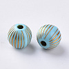 Plating Acrylic Beads OACR-S029-101-2