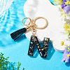 1Pc Resin Letter Keychains KEYC-TADJ0001-09N-4