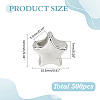 500Pcs CCB Plastic Esuropean Beads CCB-ME0001-09-2