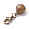 Brass Bell Pendant Decoration HJEW-JM02225-4