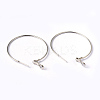 Brass Earring Findings Hoops EC108-3NF-2