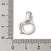 Rack Plating Brass Micro Pave Clear Cubic Zirconia Twister KK-A222-03A-P-3