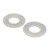 201 Stainless Steel Laser Cut Connector Charms STAS-Z116-08P-2