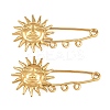Sun 304 Stainless Steel Safety Pins Brooch Findings SA-CBA098D-13C-G-1