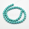 Synthetic Turquoise Beads Strands X-TURQ-F007-01B-10mm-2