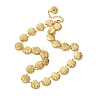 Beach 304 Stainless Steel Sea Animals Link Chain Necklaces for Women NJEW-G178-04G-02-4