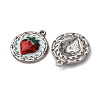304 Stainless Steel Enamel Pendants LS-STAS-P406-24P-2