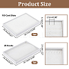 2Pcs 2 Styles MDF Jewelry Trays for Rings Necklaces Bracelets ODIS-PH0001-85B-2