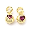 Brass with Cubic Zirconia Pendants FIND-Z023-20C-1