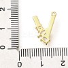 Brass Micro Pave Cubic Zirconia Pendants KK-M310-01G-22-3